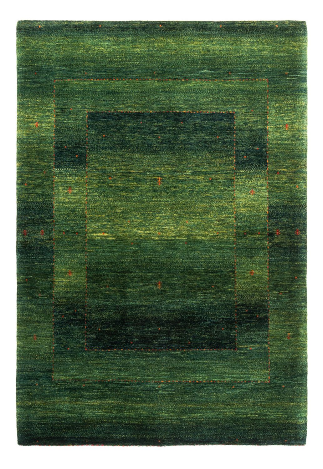 Gabbeh Teppich - Loribaft Perser - 182 x 128 cm - grün