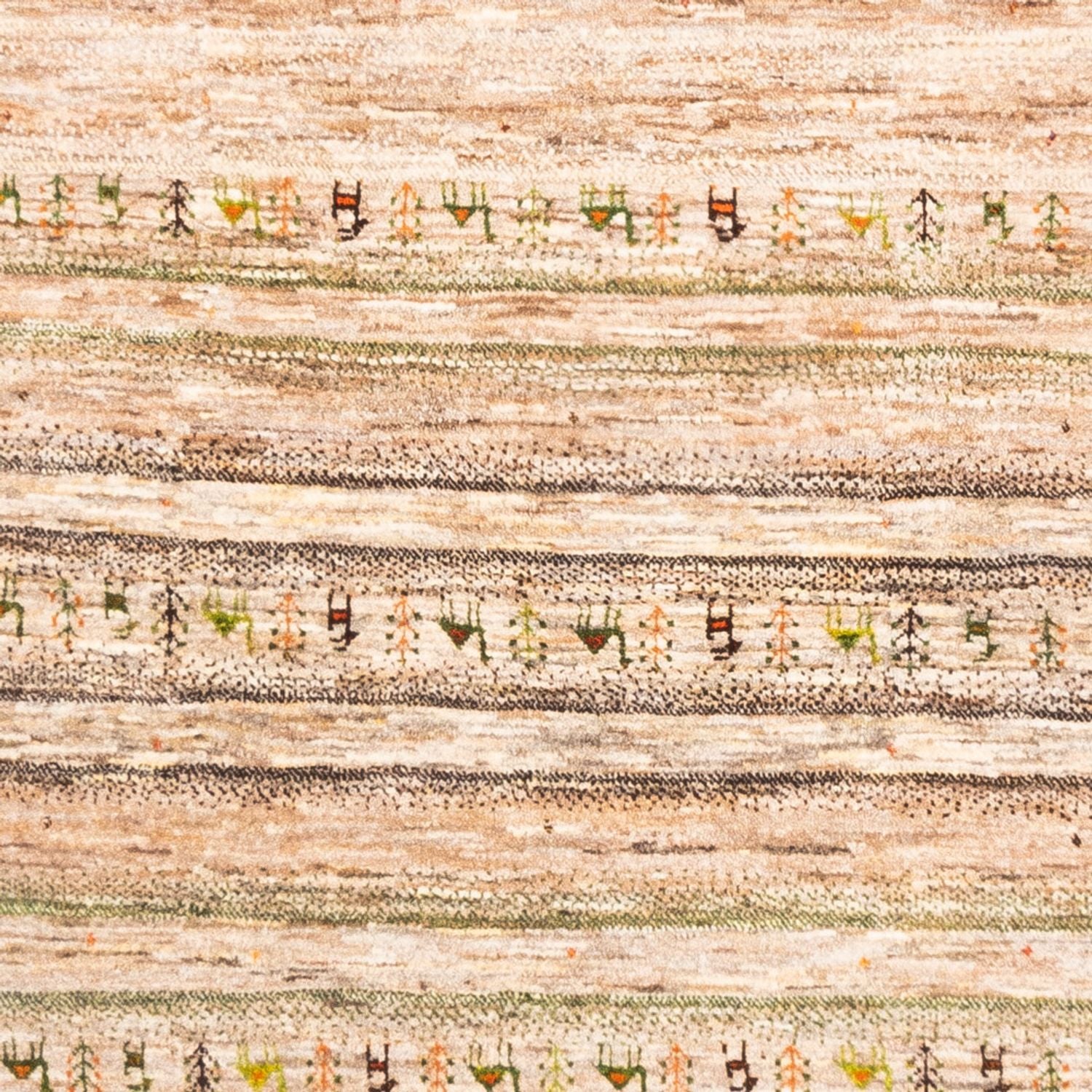 Gabbeh Teppich - Loribaft Perser - 231 x 175 cm - grau