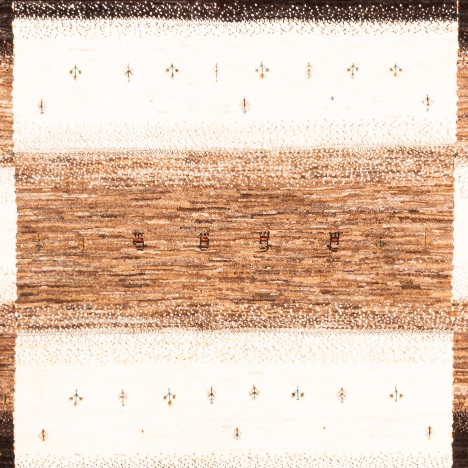 Gabbeh Teppich - Loribaft Perser - 233 x 179 cm - natur