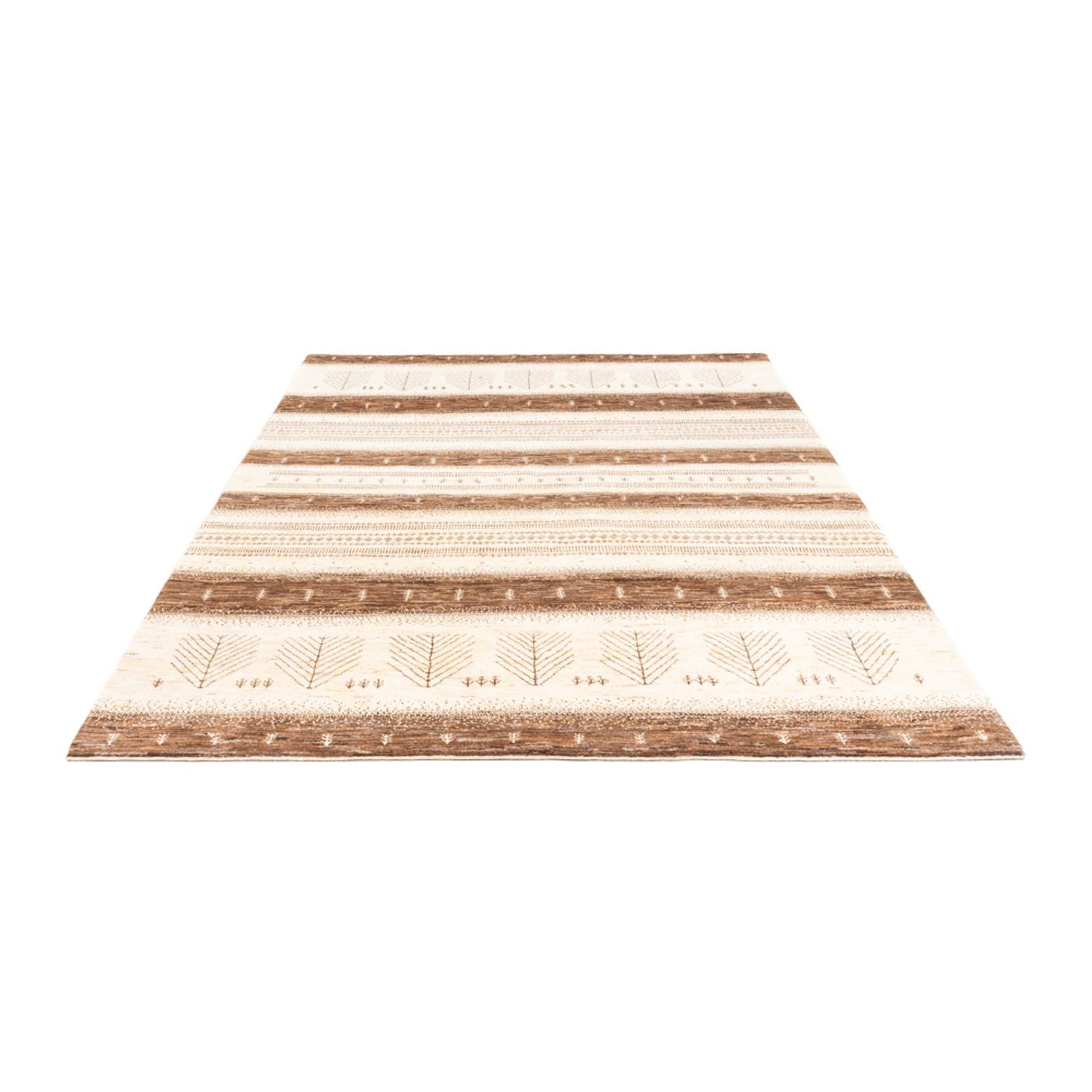 Gabbeh Teppich - Loribaft Perser - 251 x 182 cm - natur