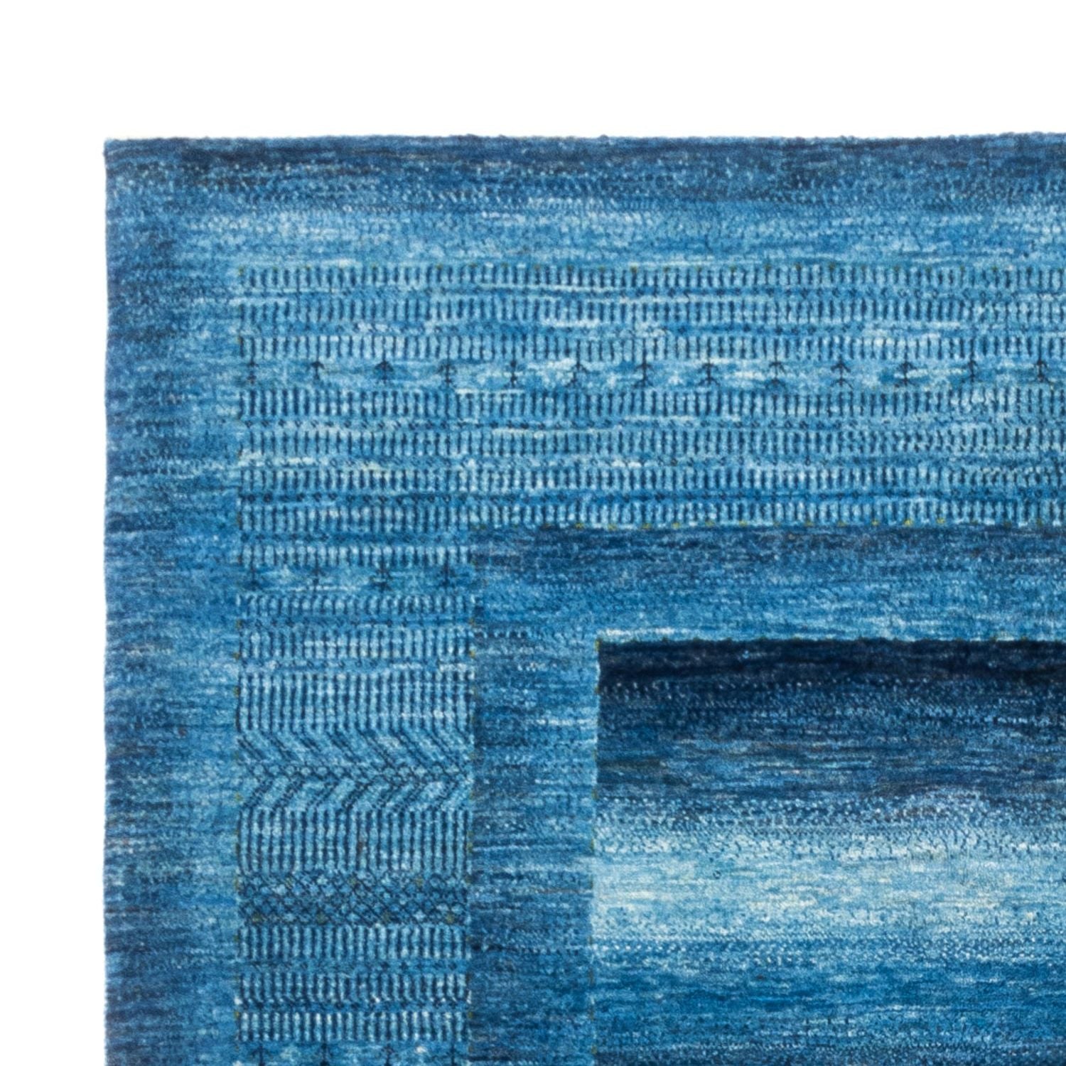 Gabbeh Teppich - Loribaft Perser - 255 x 177 cm - blau
