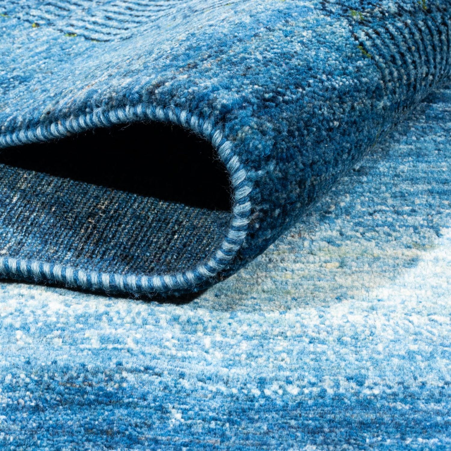 Gabbeh Teppich - Loribaft Perser - 255 x 177 cm - blau