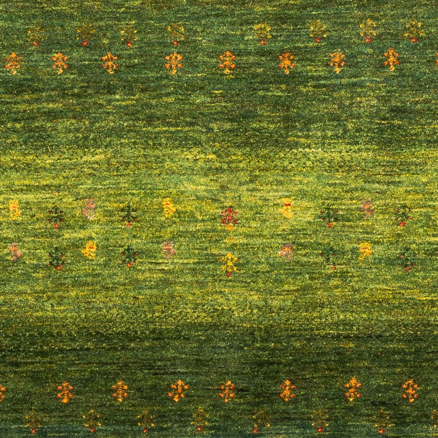 Gabbeh Teppich - Loribaft Perser - 175 x 123 cm - grün