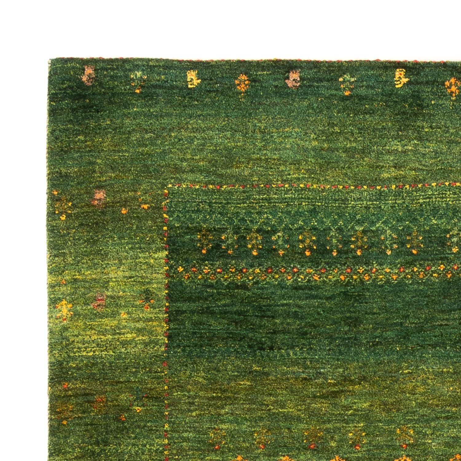 Gabbeh Teppich - Loribaft Perser - 175 x 123 cm - grün