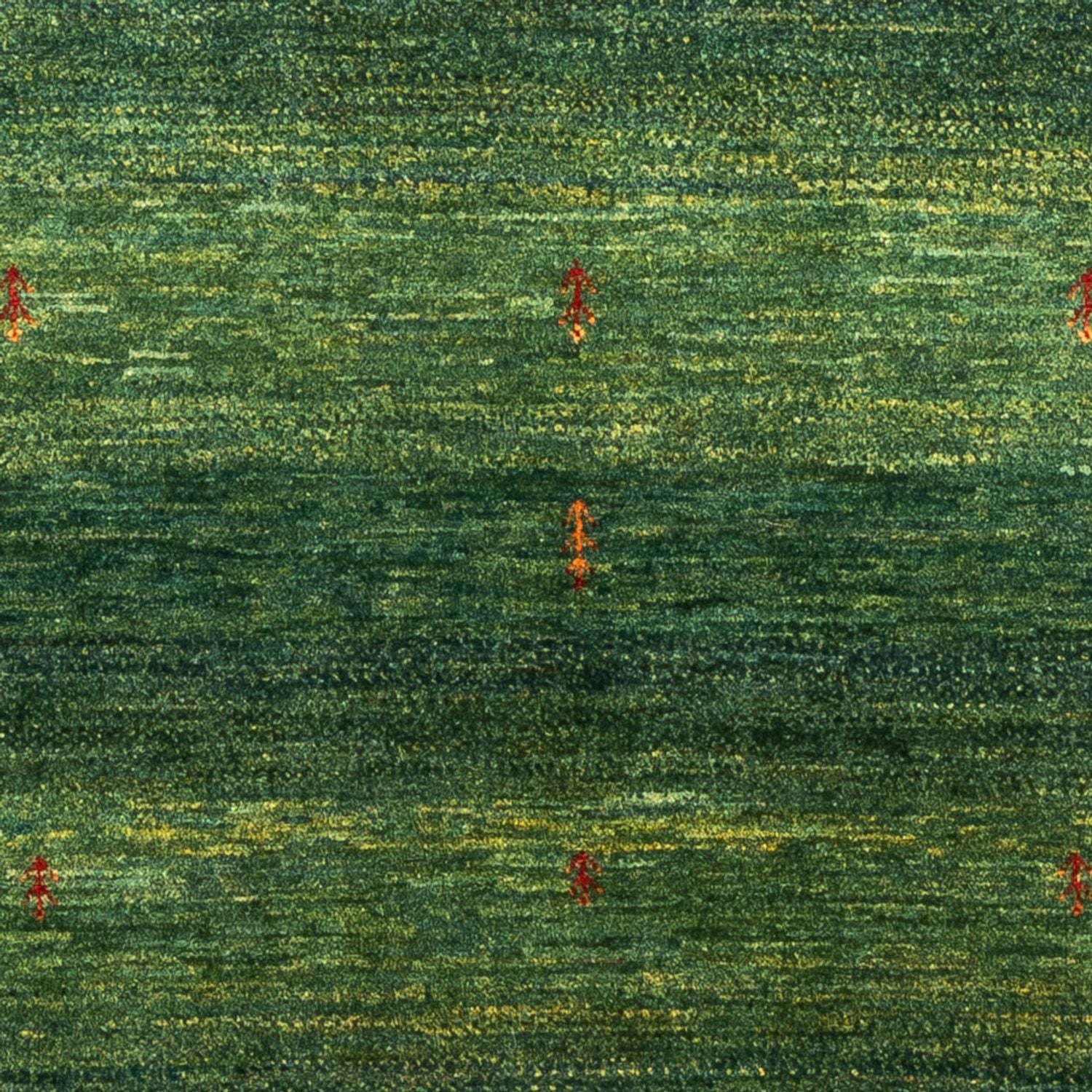 Gabbeh Teppich - Loribaft Perser - 192 x 126 cm - grün