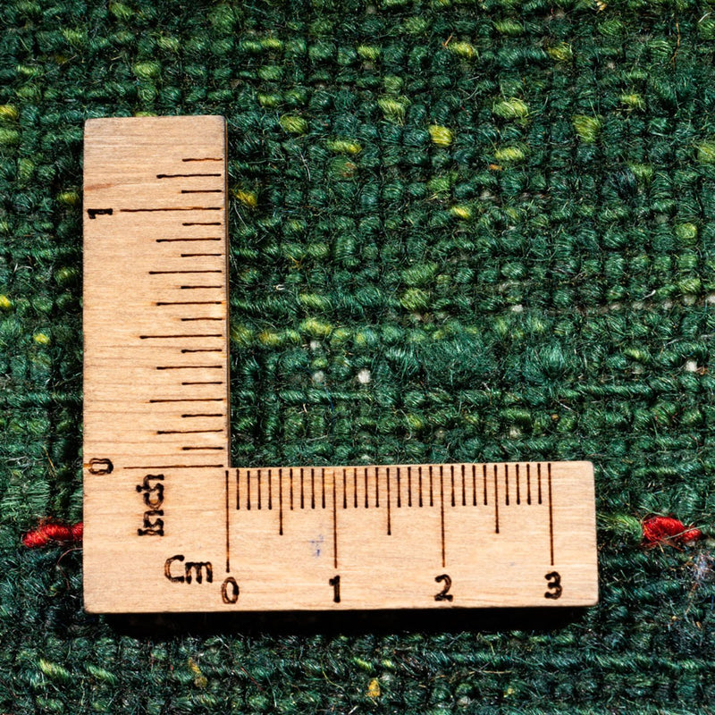 Gabbeh Teppich - Loribaft Perser - 187 x 127 cm - grün