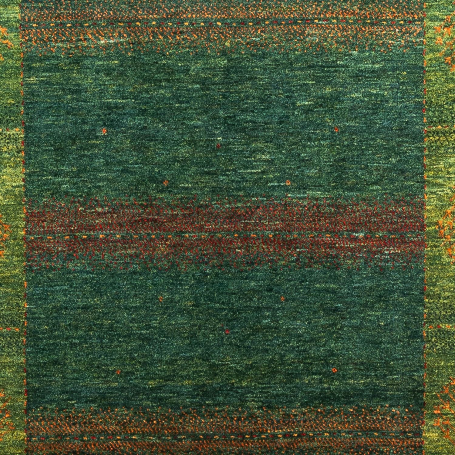 Gabbeh Teppich - Loribaft Perser - 190 x 132 cm - grün
