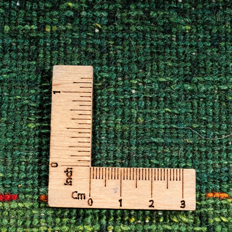 Gabbeh Teppich - Loribaft Perser - 190 x 132 cm - grün