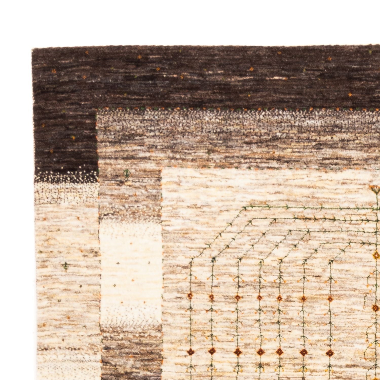 Gabbeh Teppich - Loribaft Perser - 240 x 173 cm - natur