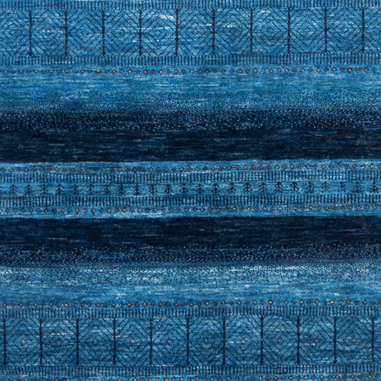 Gabbeh Teppich - Loribaft Perser - 244 x 178 cm - blau