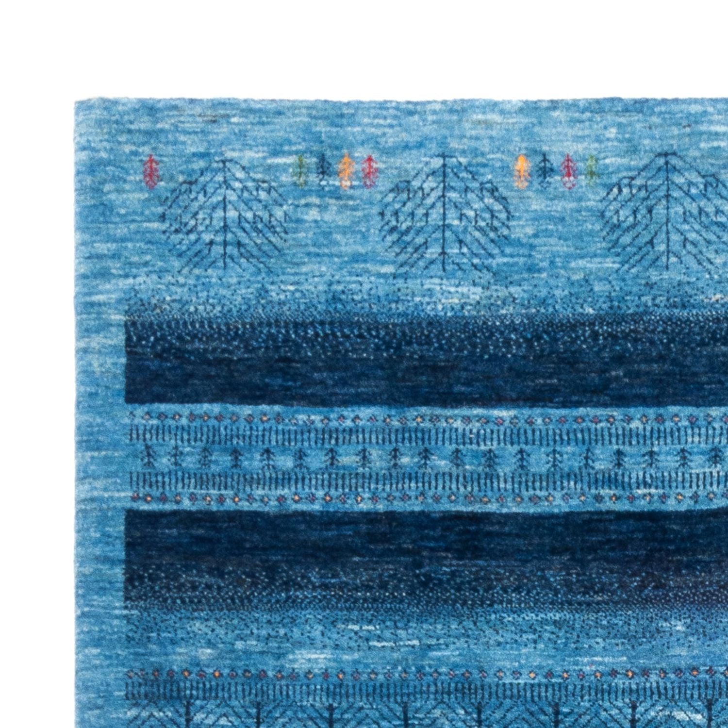 Gabbeh Teppich - Loribaft Perser - 244 x 178 cm - blau