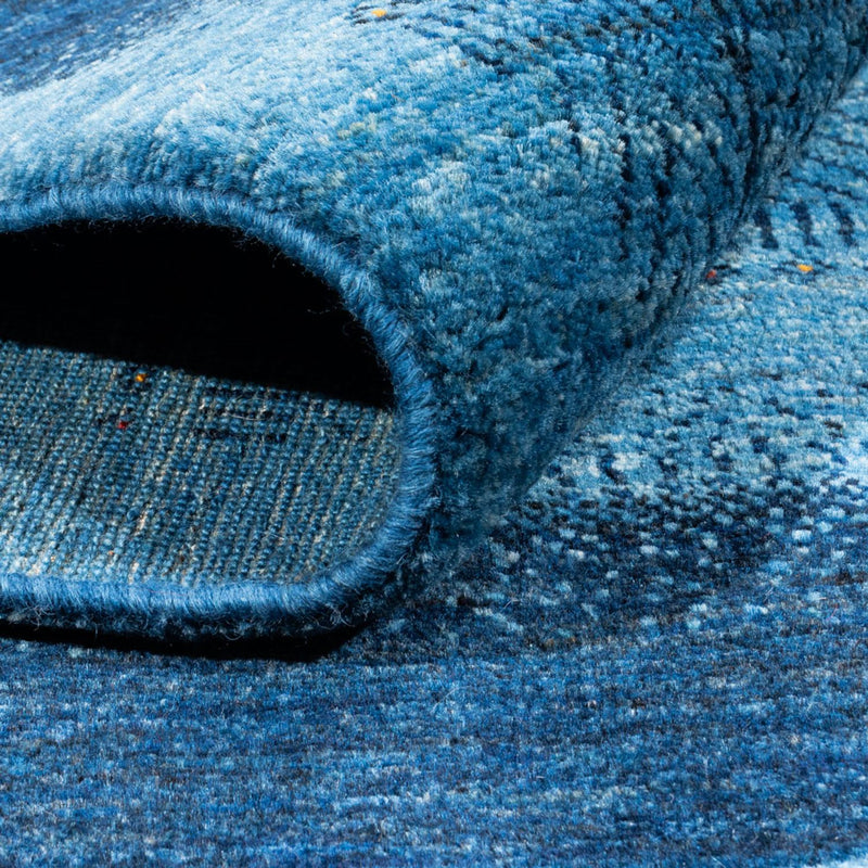 Gabbeh Teppich - Loribaft Perser - 244 x 178 cm - blau