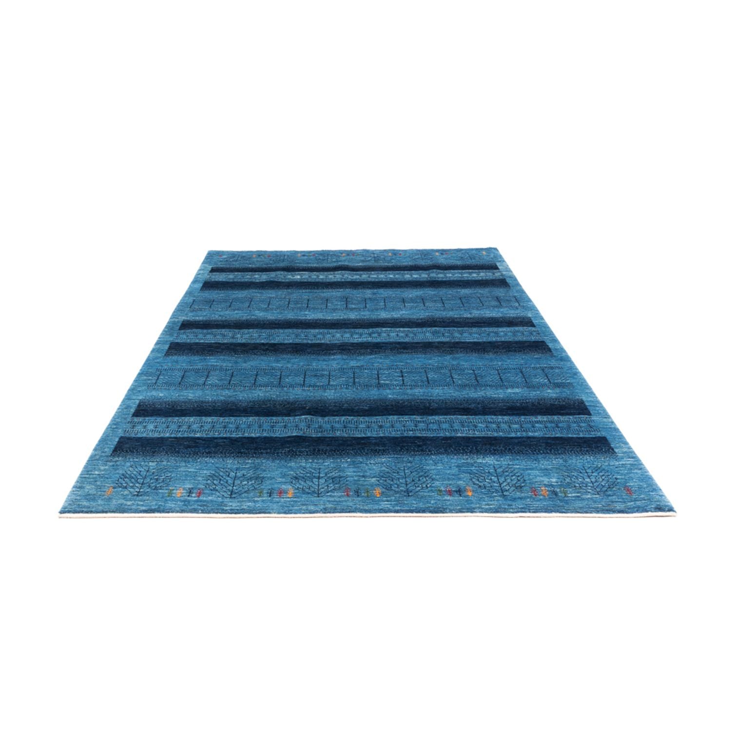 Gabbeh Teppich - Loribaft Perser - 244 x 178 cm - blau