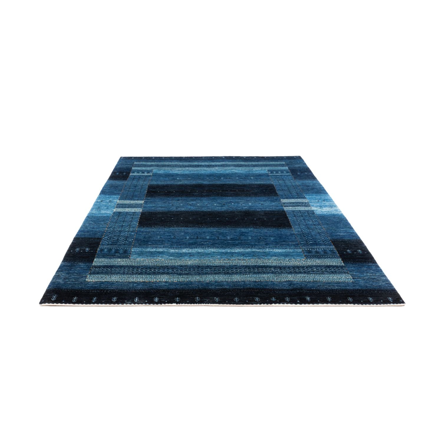 Gabbeh Teppich - Loribaft Perser - 288 x 197 cm - blau