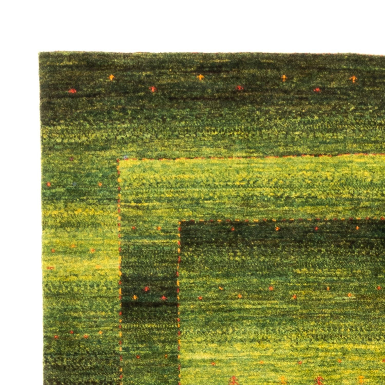 Gabbeh Teppich - Loribaft Perser - 236 x 166 cm - grün