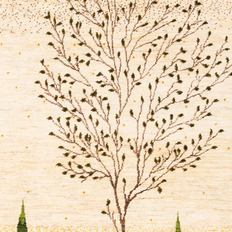 Gabbeh Teppich - Loribaft Perser - 175 x 129 cm - gold
