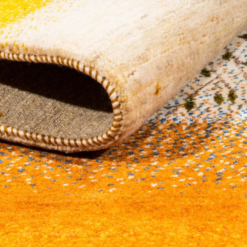Gabbeh Teppich - Loribaft Perser - 175 x 129 cm - gold