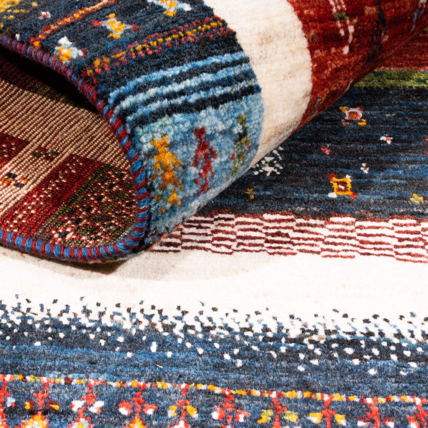 Gabbeh Teppich - Loribaft Perser - Royal - 156 x 105 cm - mehrfarbig