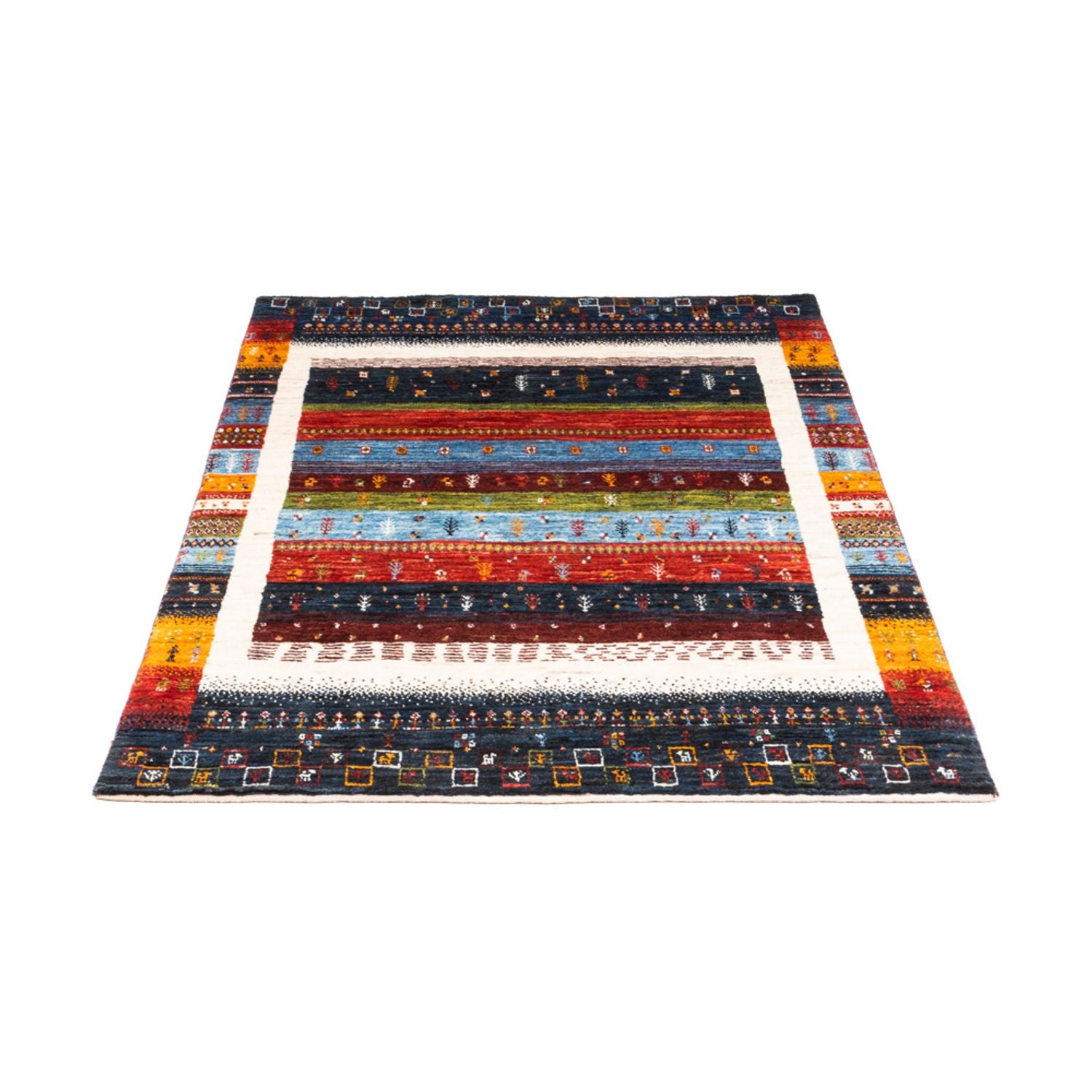 Gabbeh Teppich - Loribaft Perser - Royal - 156 x 105 cm - mehrfarbig