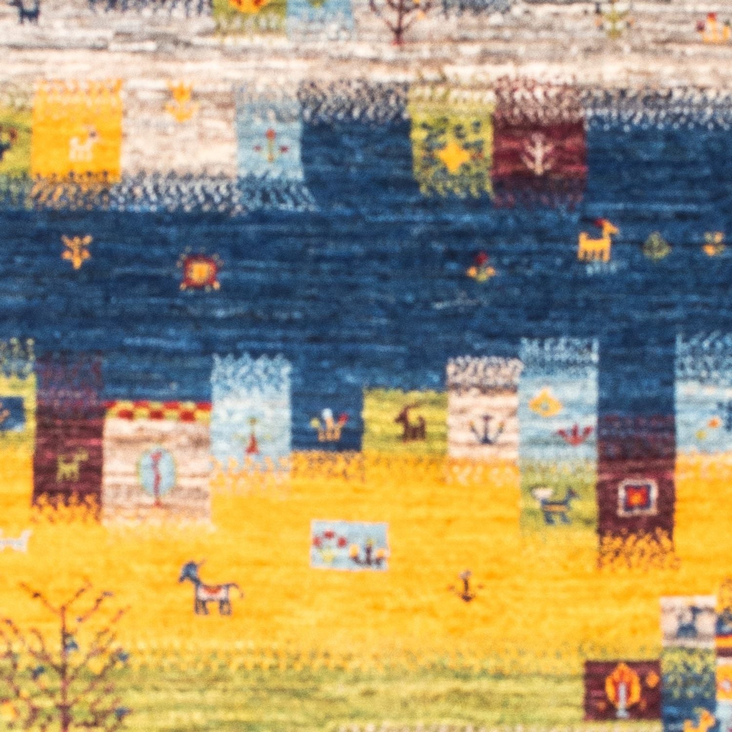 Gabbeh Teppich - Loribaft Perser - Royal - 141 x 107 cm - mehrfarbig