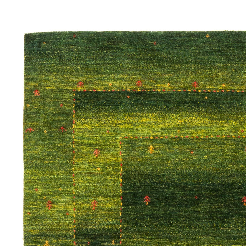 Gabbeh Teppich - Loribaft Perser - 200 x 150 cm - grün