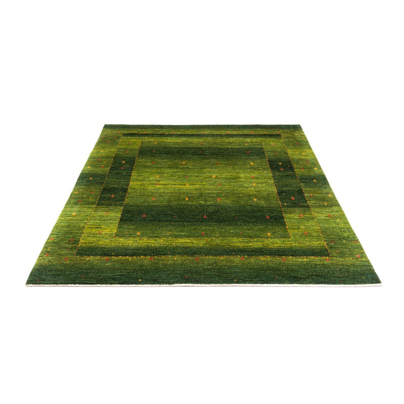 Gabbeh Teppich - Loribaft Perser - 200 x 150 cm - grün