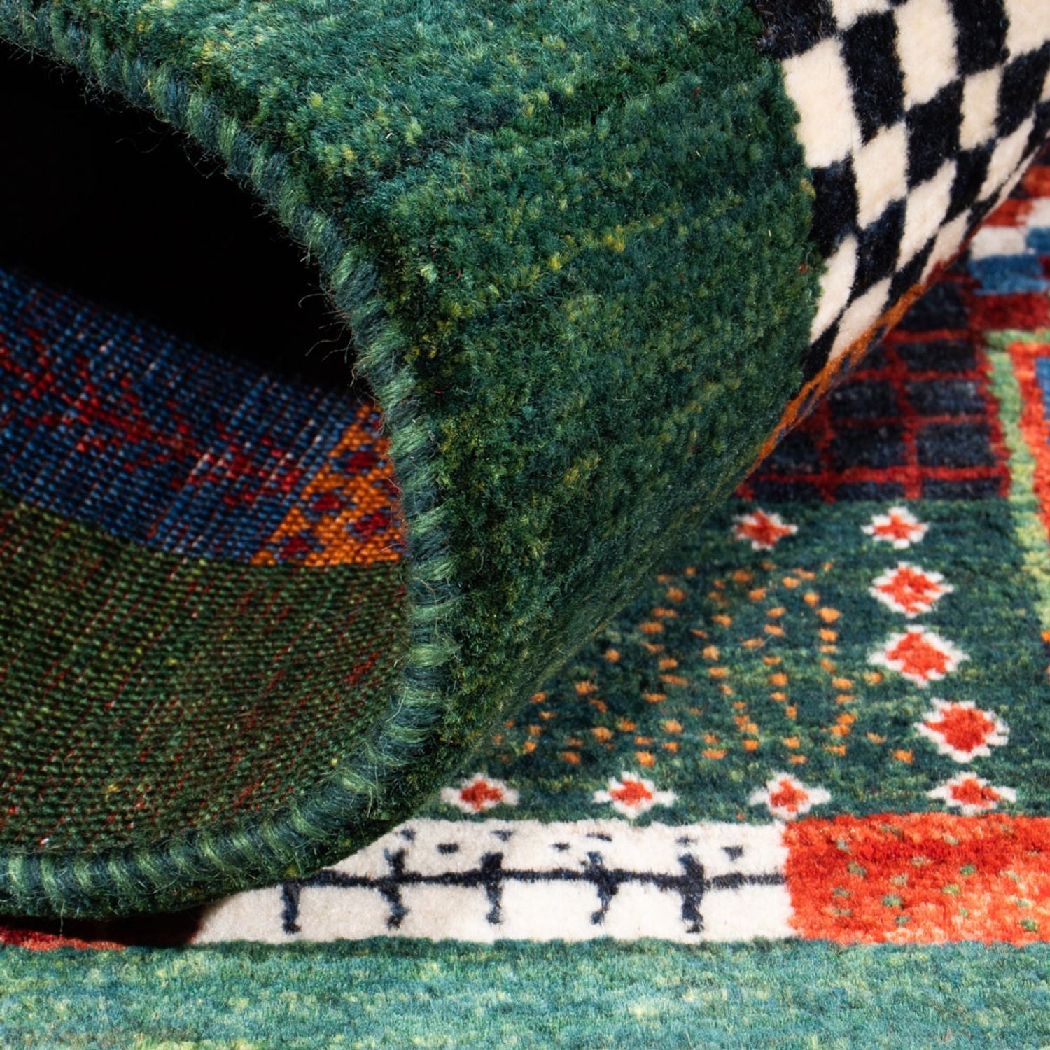 Gabbeh Teppich - Loribaft Perser - Royal - 118 x 83 cm - mehrfarbig
