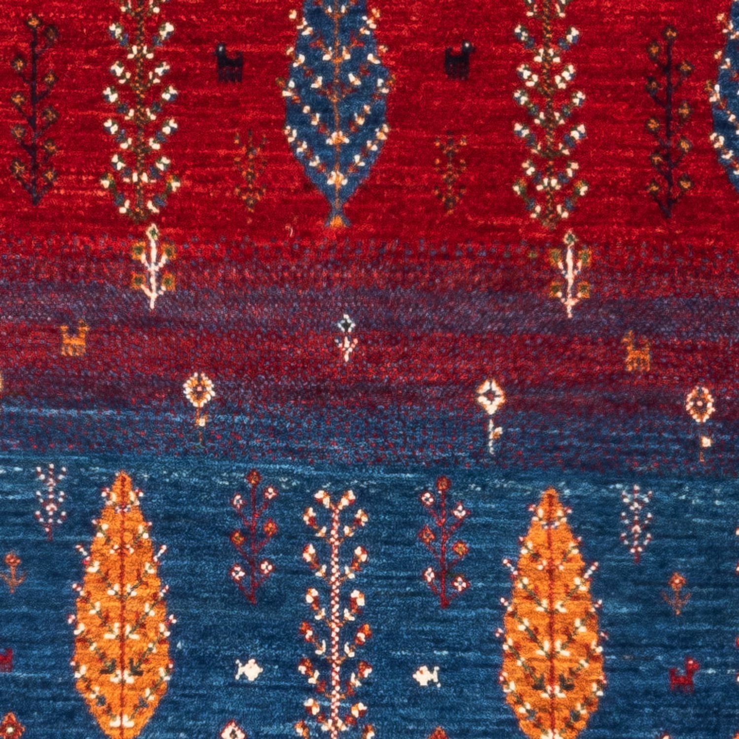 Gabbeh Teppich - Loribaft Perser - Royal - 130 x 82 cm - mehrfarbig