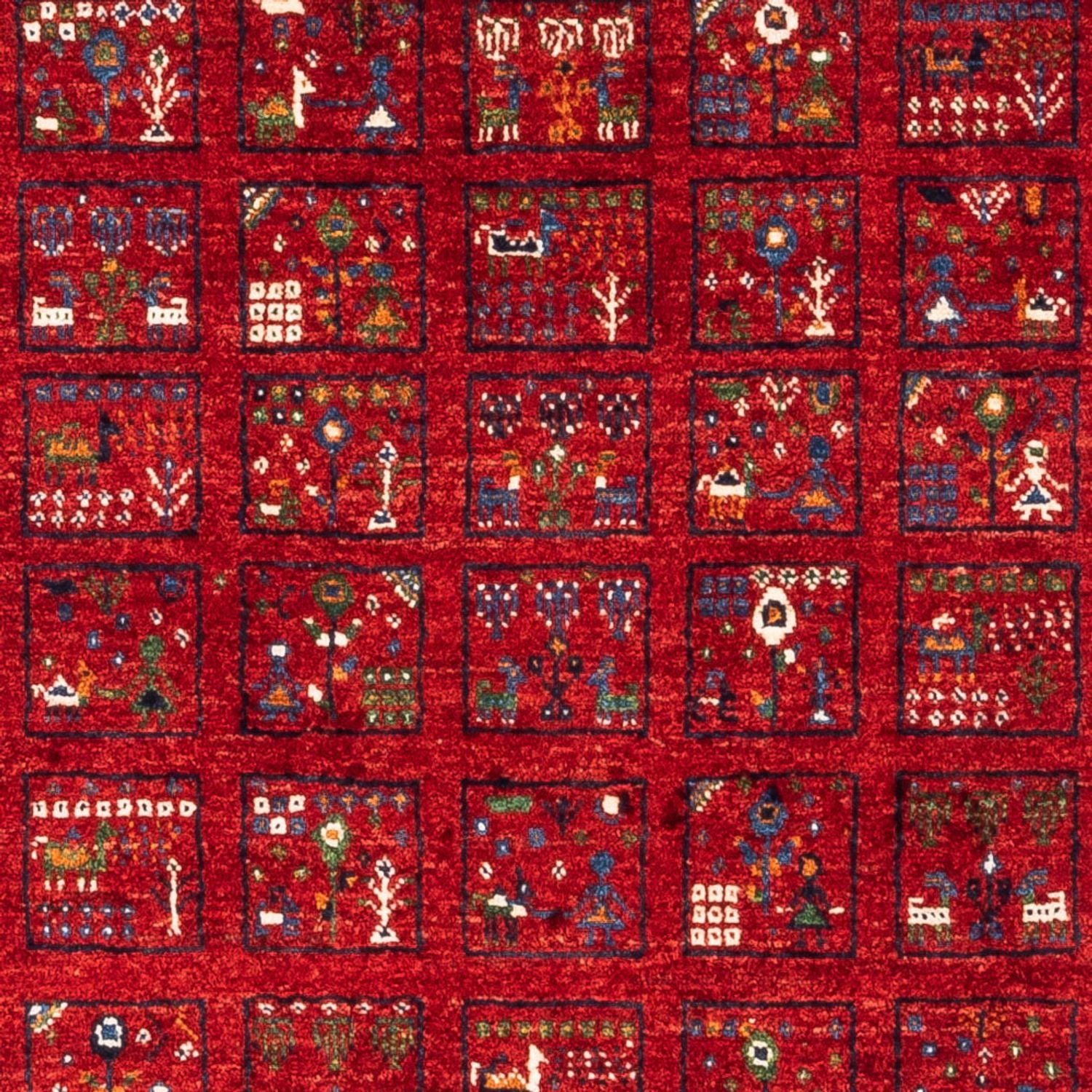 Gabbeh Teppich - Loribaft Perser - Royal - 124 x 82 cm - mehrfarbig