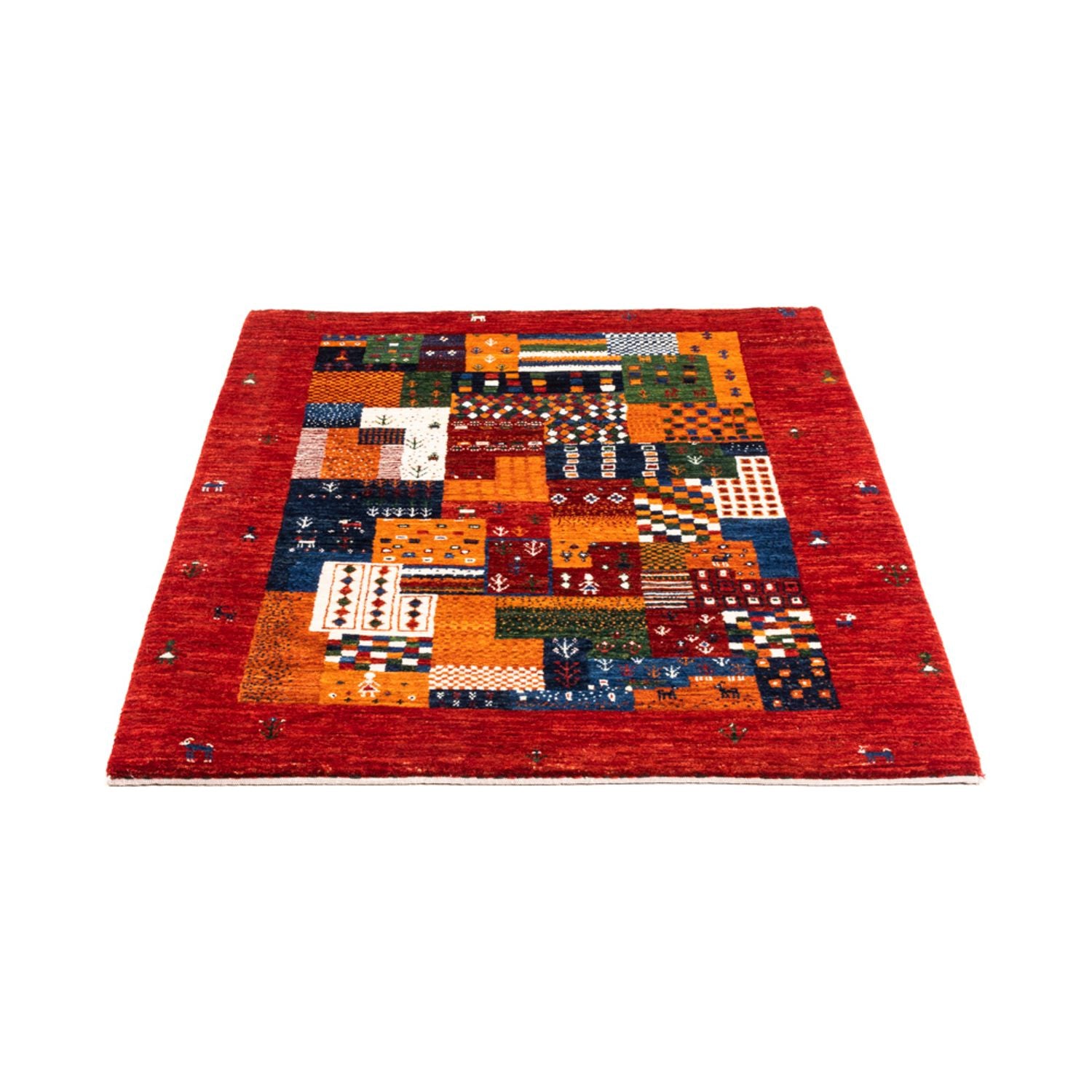 Gabbeh Teppich - Loribaft Perser - Royal - 125 x 93 cm - mehrfarbig