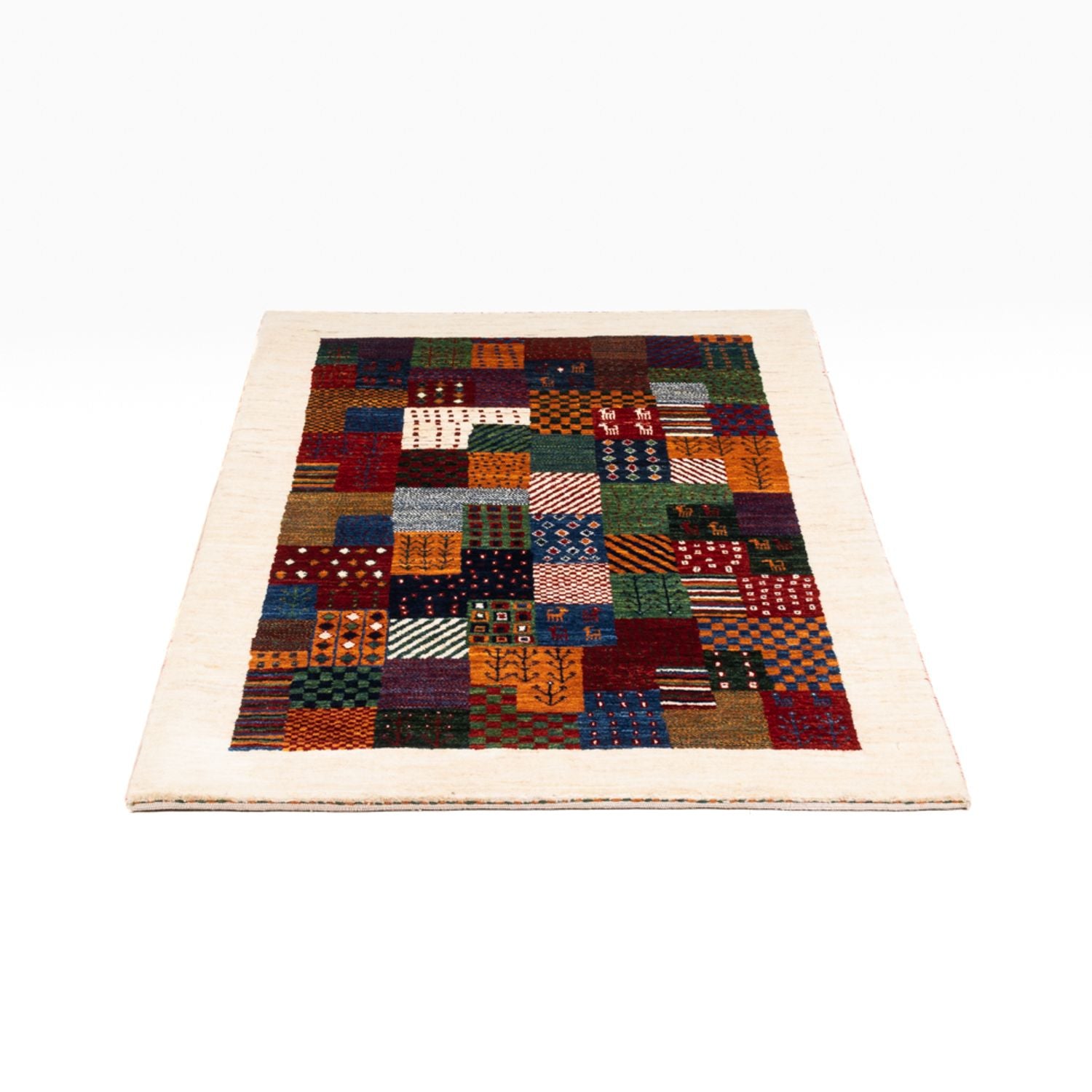 Gabbeh Teppich - Loribaft Perser - Royal - 124 x 85 cm - mehrfarbig