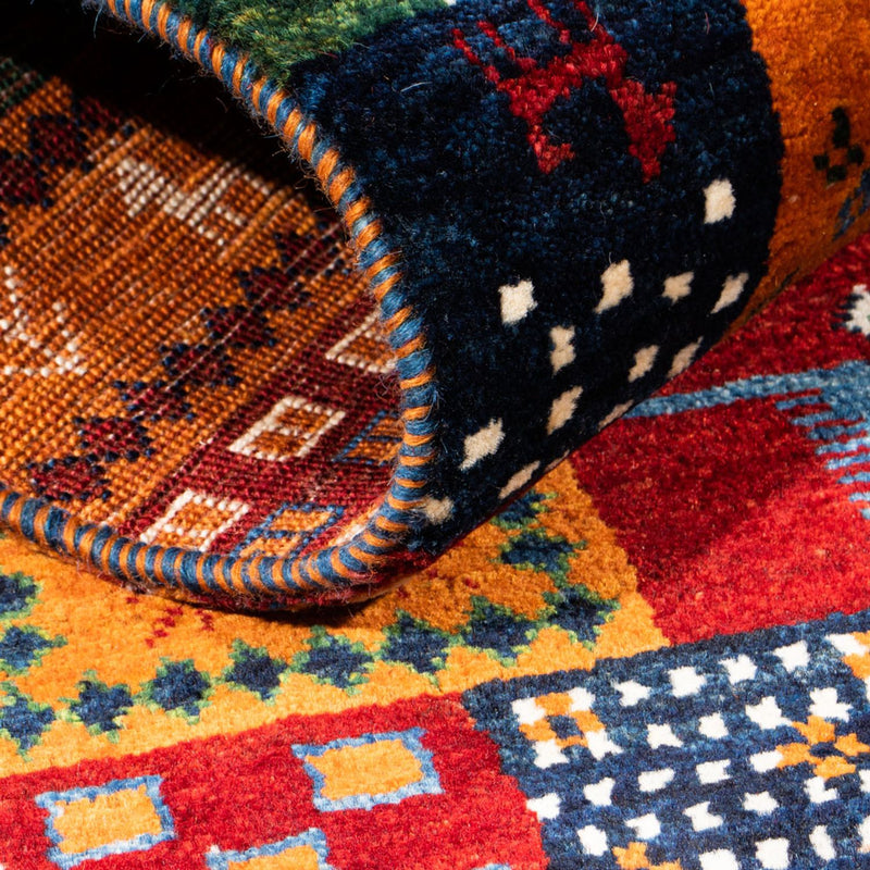 Gabbeh Teppich - Loribaft Perser - Royal - 128 x 87 cm - mehrfarbig