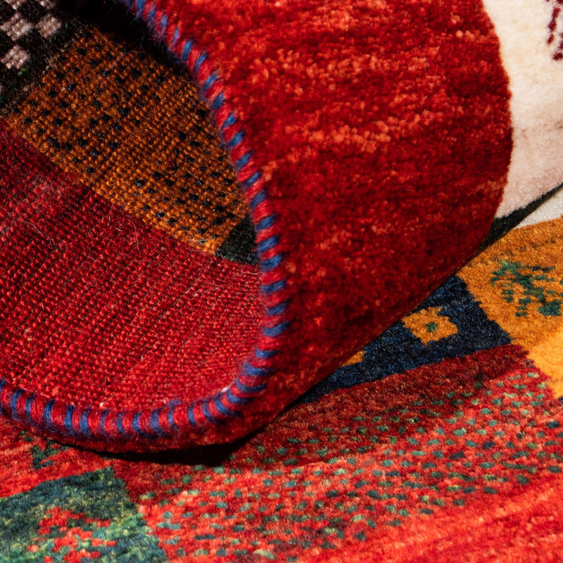 Gabbeh Teppich - Loribaft Perser - Royal - 128 x 85 cm - mehrfarbig