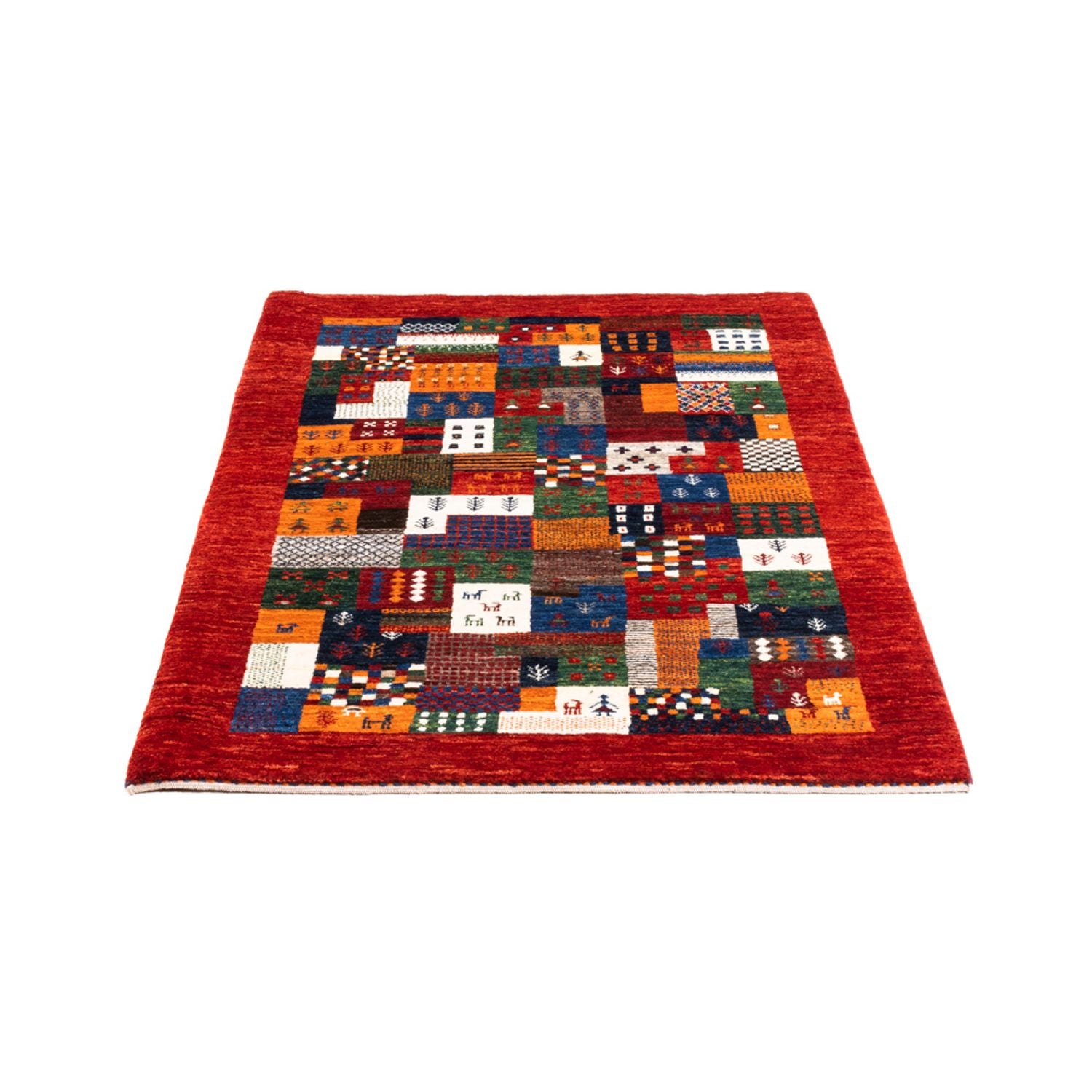 Gabbeh Teppich - Loribaft Perser - Royal - 128 x 85 cm - mehrfarbig