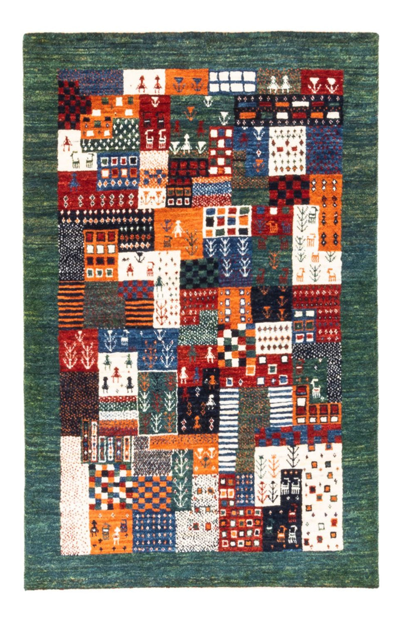 Gabbeh Teppich - Loribaft Perser - Royal - 125 x 83 cm - mehrfarbig