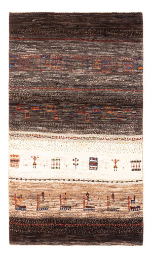 Gabbeh Teppich - Loribaft Perser - Royal - 137 x 85 cm - braun