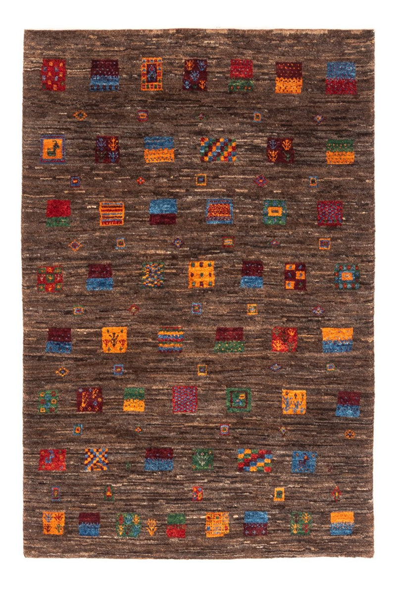 Gabbeh Teppich - Loribaft Perser - Royal - 119 x 82 cm - grau