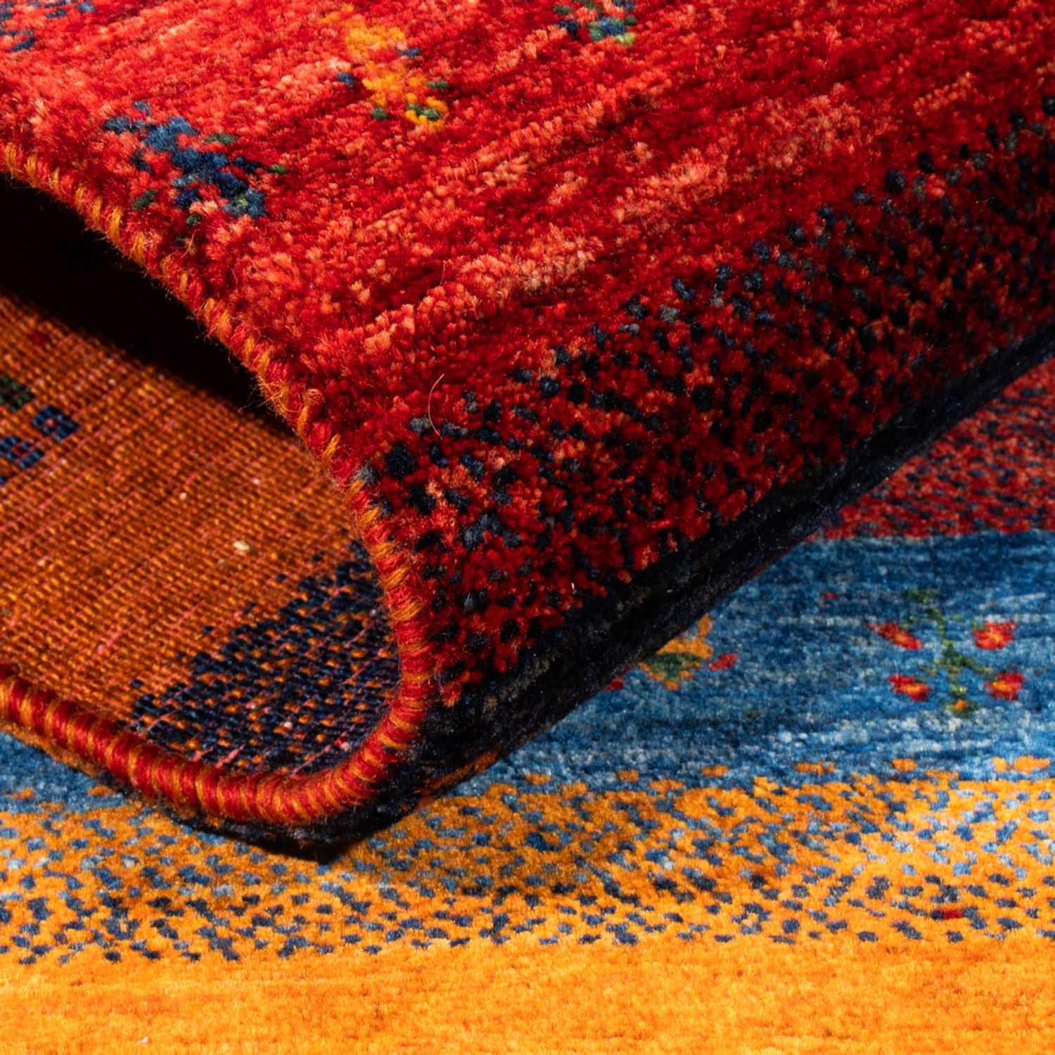 Gabbeh Teppich - Loribaft Perser - Royal - 137 x 86 cm - mehrfarbig