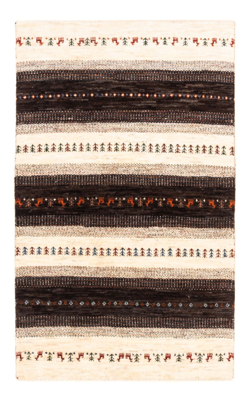 Gabbeh Teppich - Loribaft Perser - Royal - 128 x 81 cm - grau