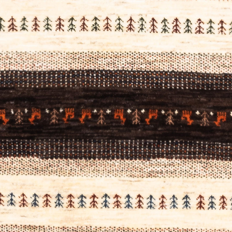 Gabbeh Teppich - Loribaft Perser - Royal - 128 x 81 cm - grau
