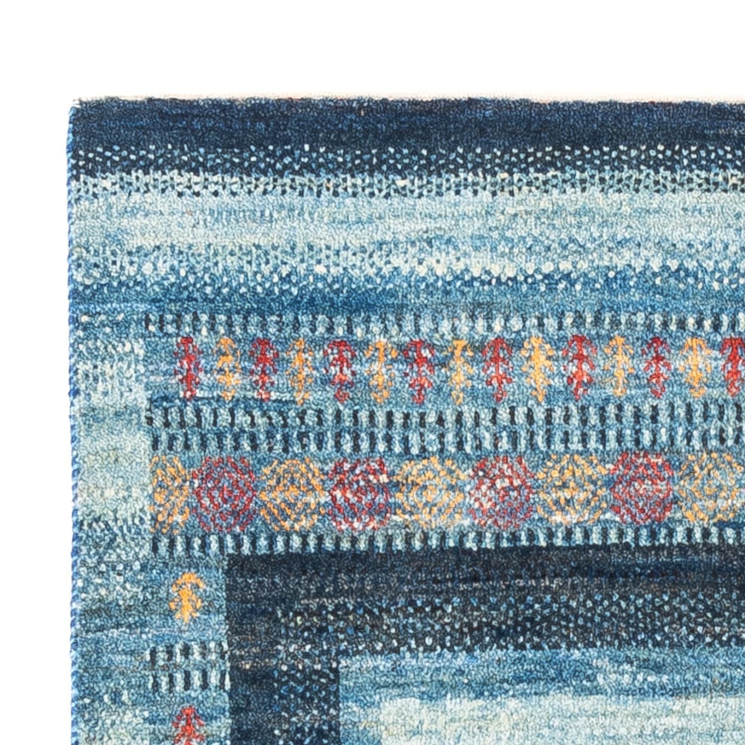 Gabbeh Teppich - Loribaft Perser - Royal - 128 x 78 cm - blau
