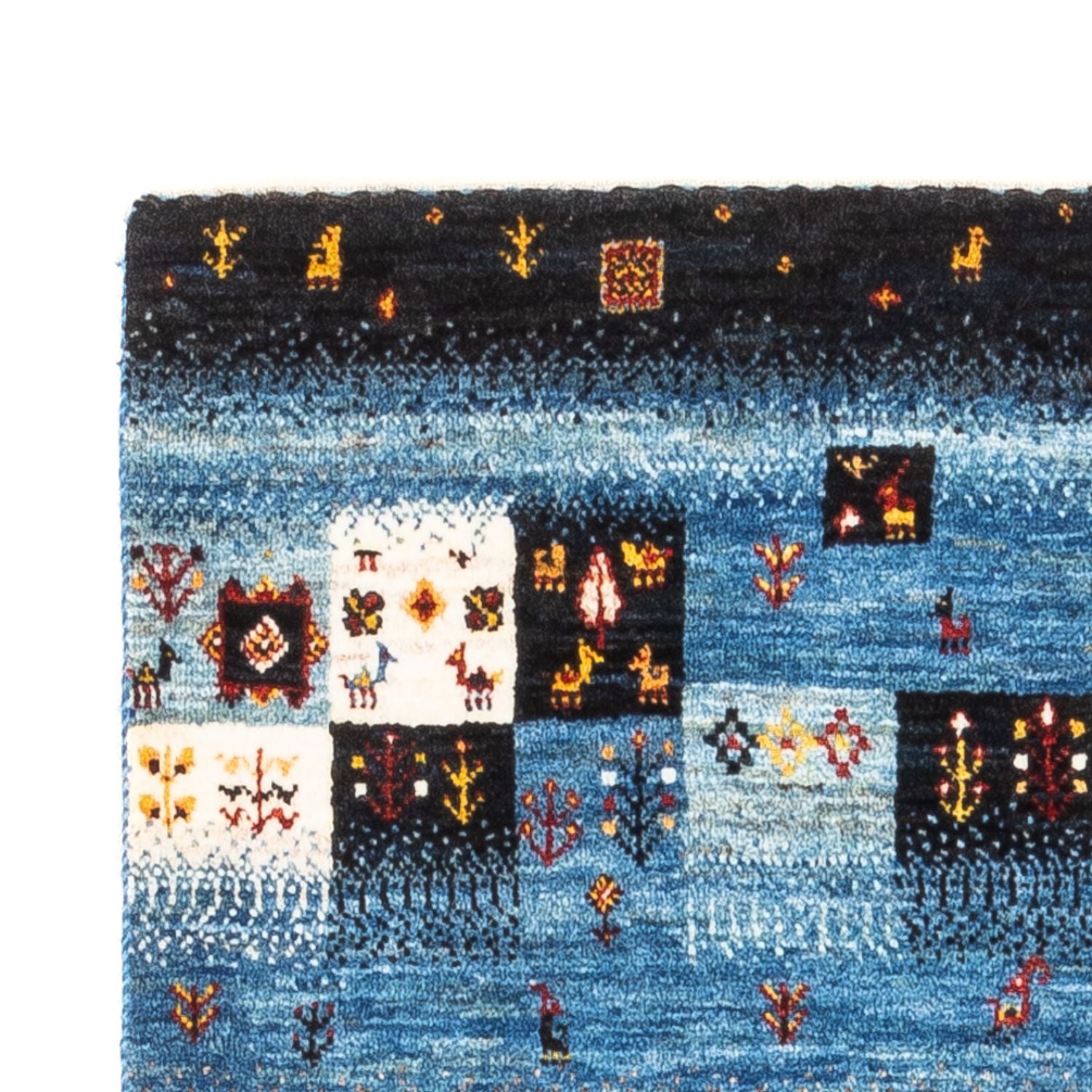 Gabbeh Teppich - Loribaft Perser - Royal - 141 x 87 cm - mehrfarbig