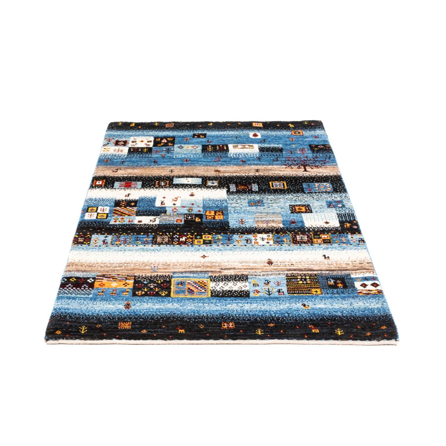 Gabbeh Teppich - Loribaft Perser - Royal - 141 x 87 cm - mehrfarbig