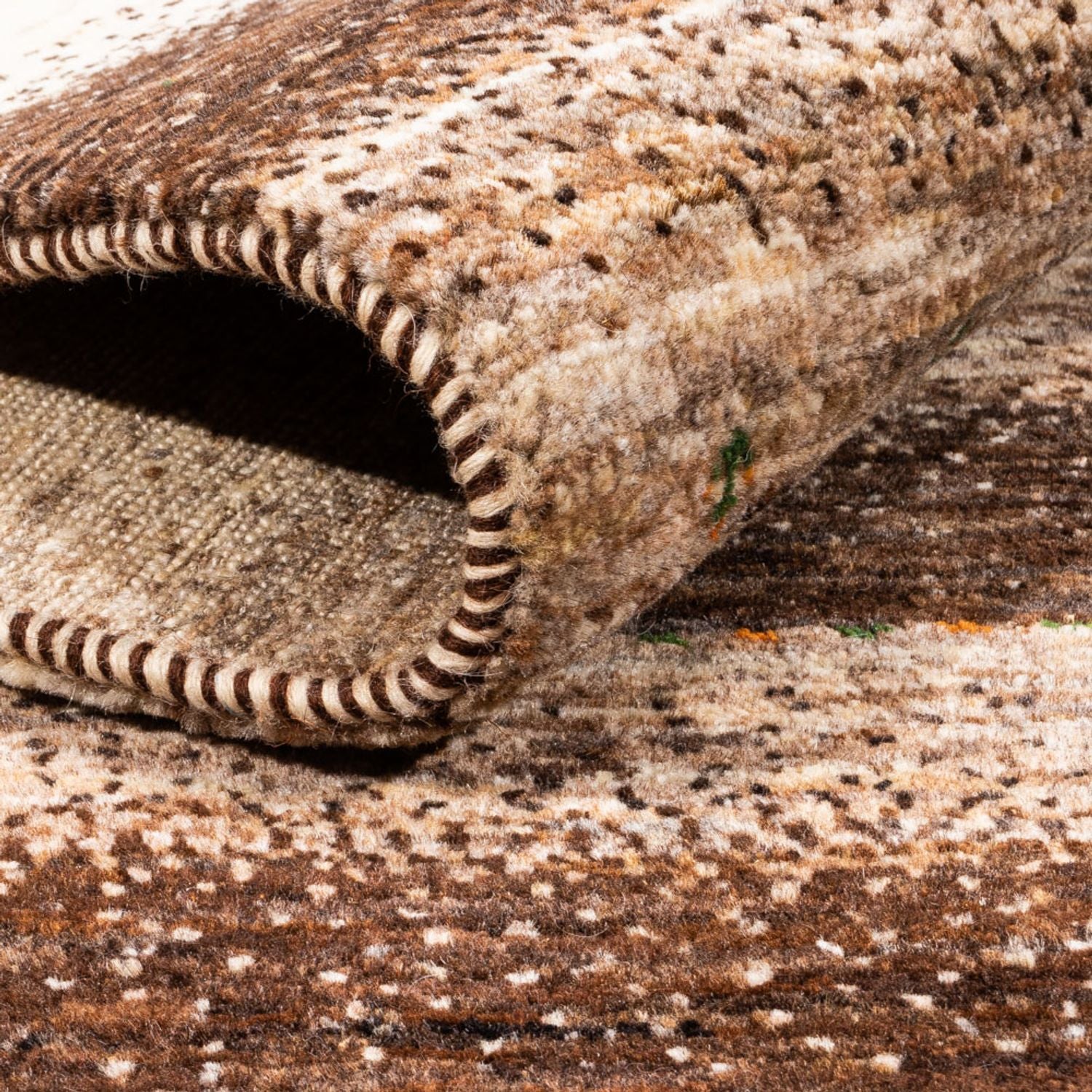 Gabbeh Teppich - Loribaft Perser - 203 x 159 cm - natur