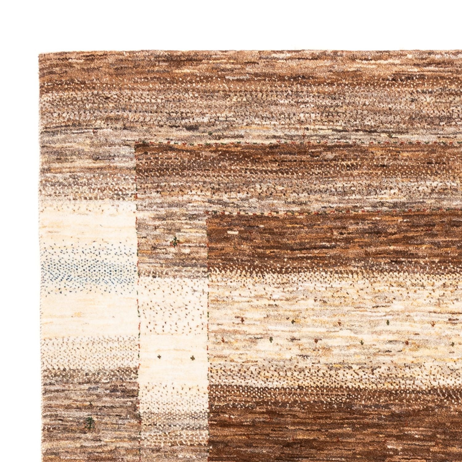 Gabbeh Teppich - Loribaft Perser - 201 x 158 cm - natur