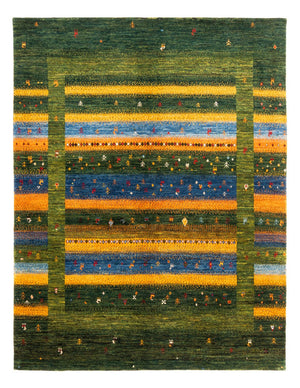 Gabbeh Teppich - Loribaft Perser - Royal - 212 x 161 cm - grün