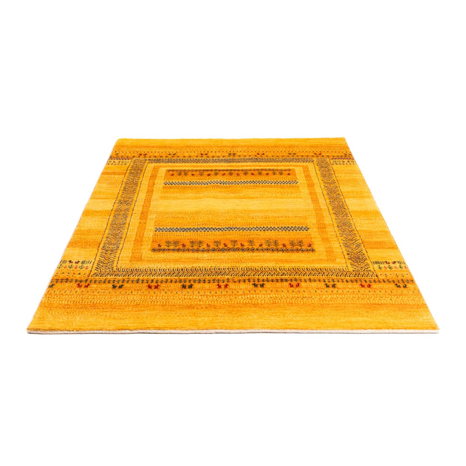Gabbeh Teppich - Loribaft Perser - Royal - 205 x 144 cm - gold
