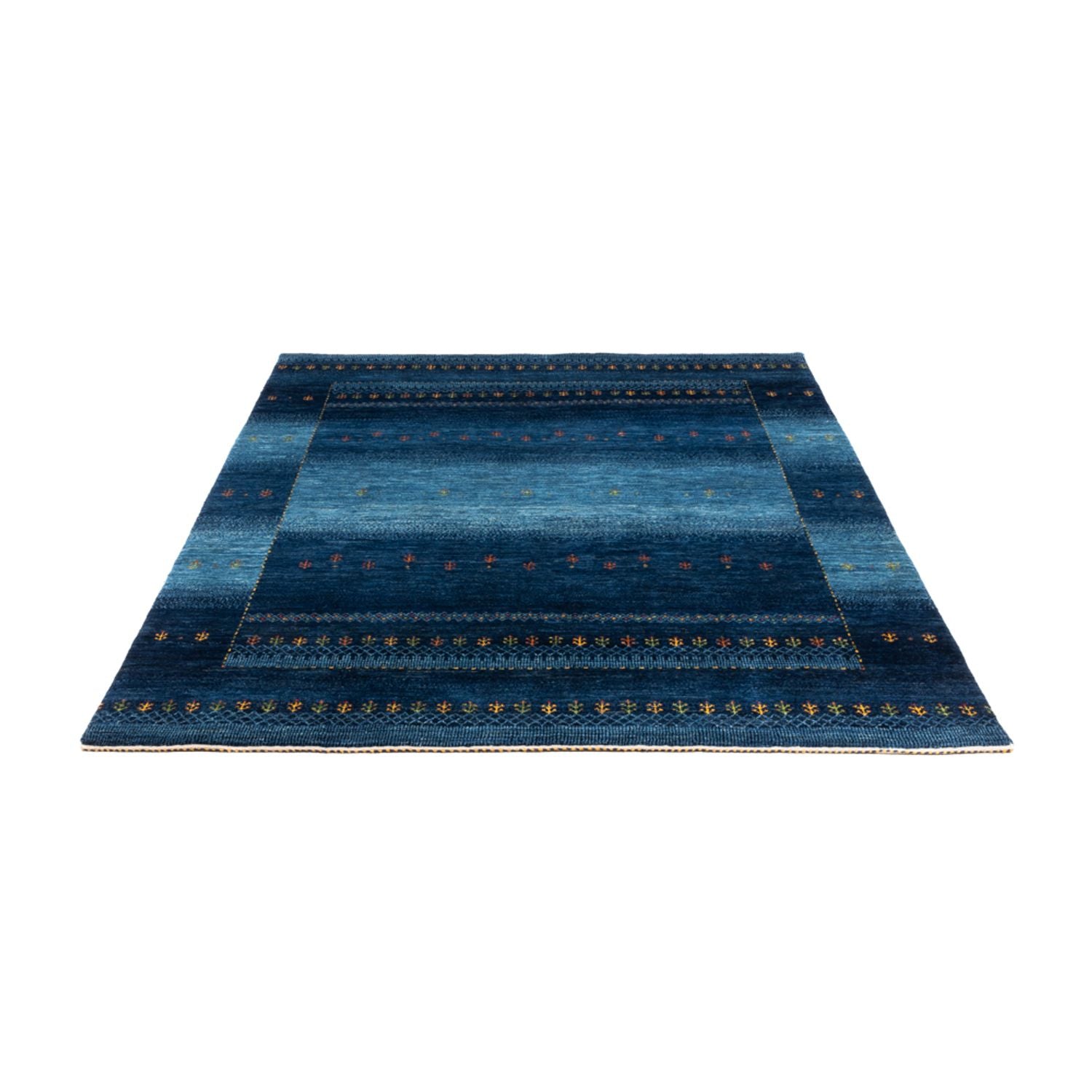 Gabbeh Teppich - Loribaft Perser - 207 x 157 cm - blau