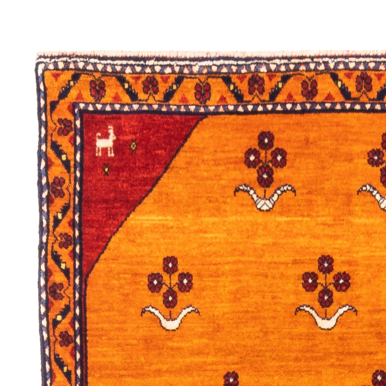 Gabbeh Teppich - Perser - 155 x 104 cm - gold
