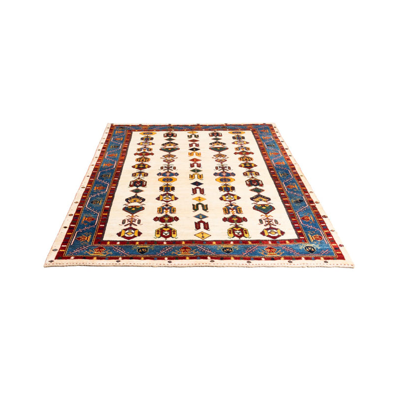 Gabbeh Teppich - Perser - 194 x 145 cm - creme
